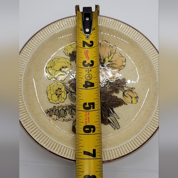 Poole England Broadstone Sherwood Floral Dish Plates 7 inch Set of 7 - Picture 7 of 9